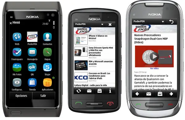 Aplicación de PoderPDA en Android y Nokia