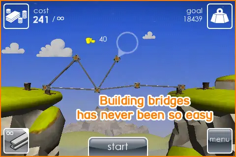 Boulder Bridge, construye puentes con iOS ( juego)