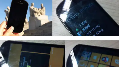 Lenovo: imágenes filtradas de smartphone con Windows Mango