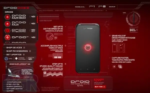 HTC Incredible 4G LTE aparece en el sitio ‘Droid Does’ de Verizon