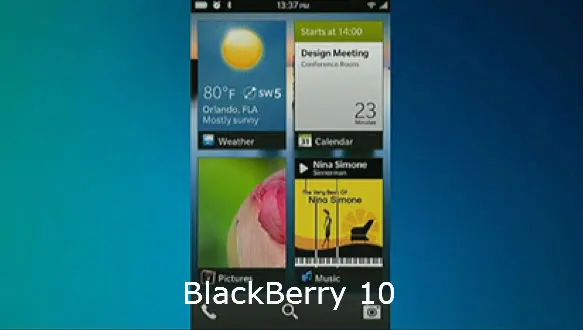 Cómo funcionará el Homescreen de BlackBerry 10