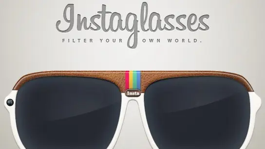 Instaglasses; concepto de gafas para tomar fotos de instagram