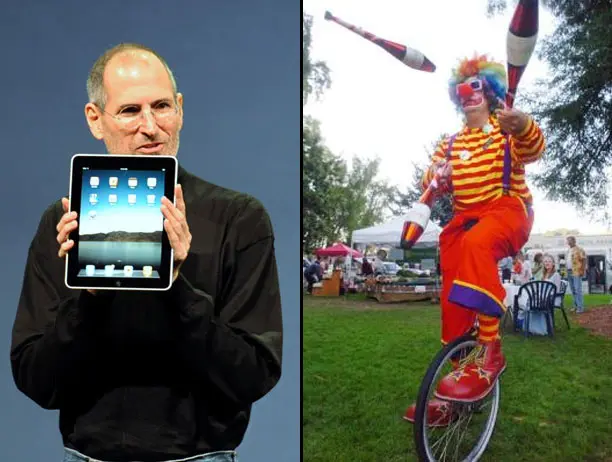 iPad robado en casa de Steve Jobs llegó a las manos de un payaso