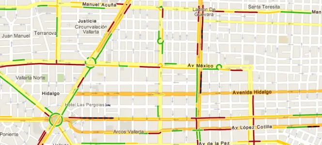 Google Maps ya cuenta con información de tráfico de Guadalajara y Monterrey