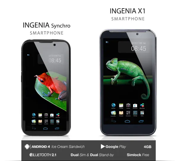 Yarvik presenta sus smartphones Ingenia X1e Ingenia Synchro