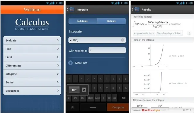 Aplicaciones de cálculo y álgebra para Android