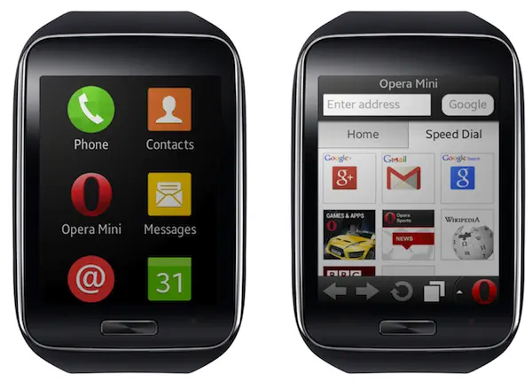 Opera Mini es el primer navegador para Samsung Gear S