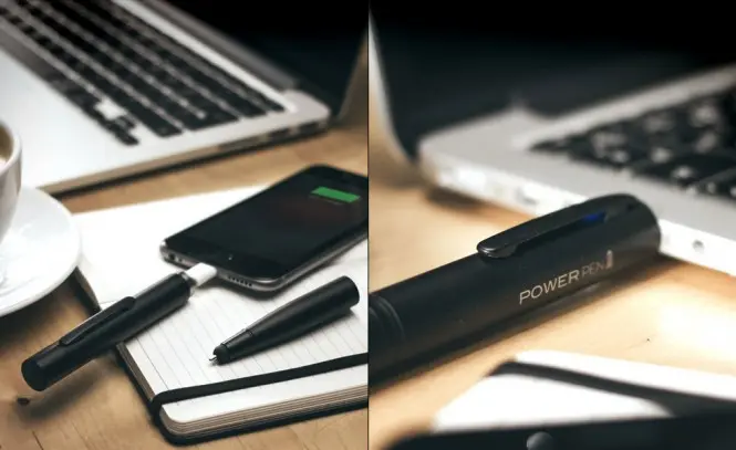Power Pen: Un bolígrafo que incluye una batería externa