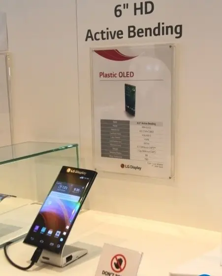 LG Active Bending Display, pantalla curva de ambos lados #CES2015