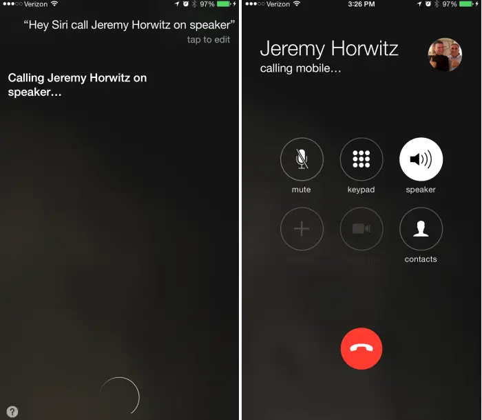 iOS 8.3 habilitará llamadas con altavoz con Siri