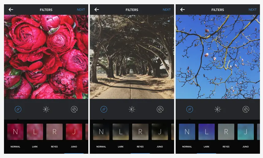 Instagram se actualiza y añade tres nuevos filtros