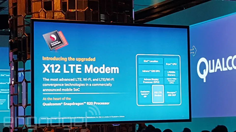 Snapdragon 820 incorpora el nuevo módem X12 LTE
