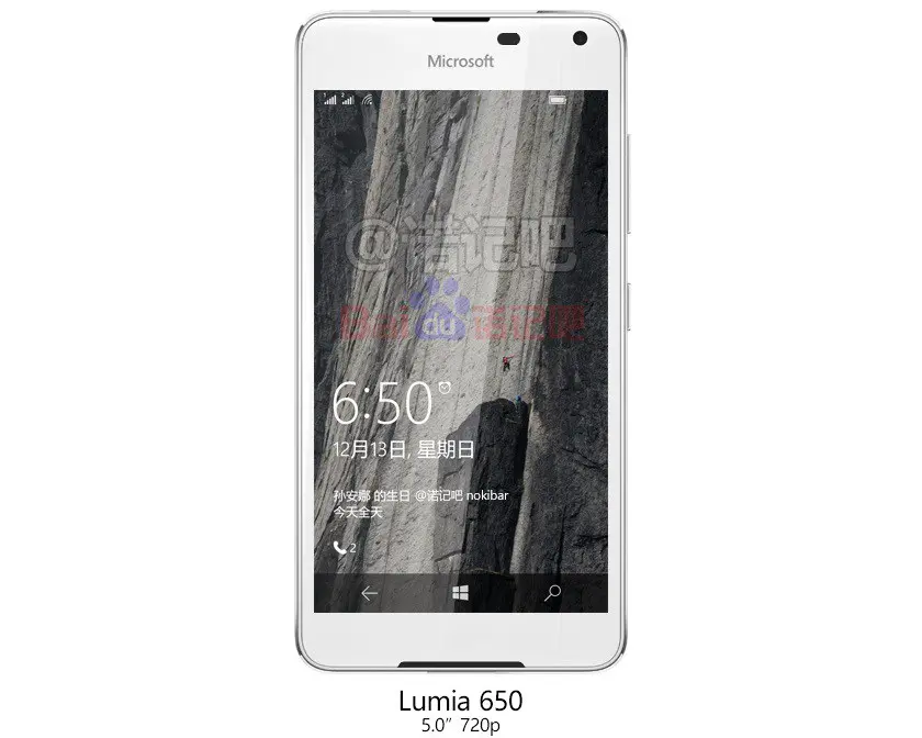 Filtran nueva imagen del Microsoft Lumia 650