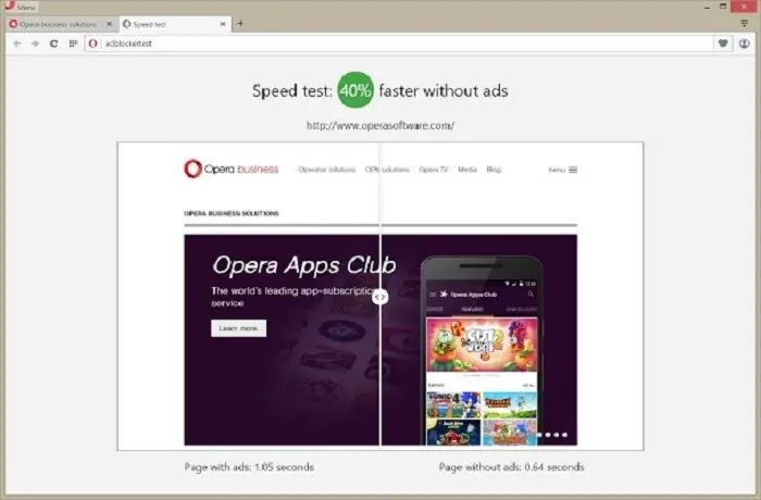Navegador Opera integra bloqueador de publicidad