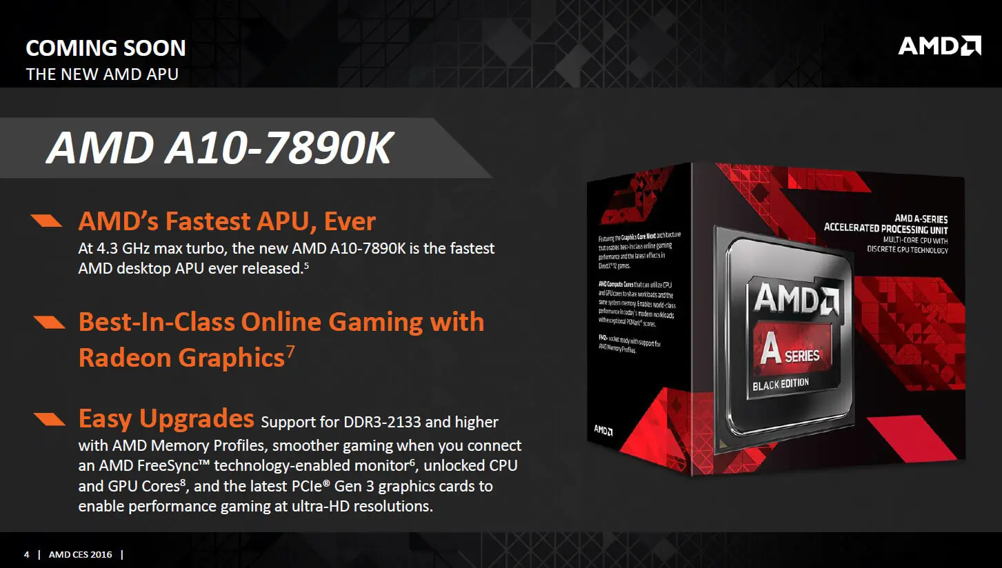 AMD anuncia los procesadores A10-7890K y Athlon X4 880K