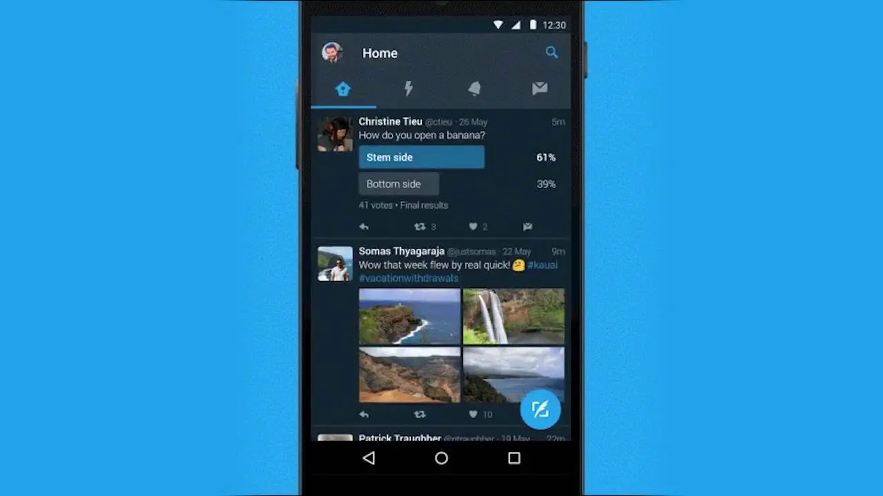 Twitter integra Modo nocturno en su aplicación para móviles