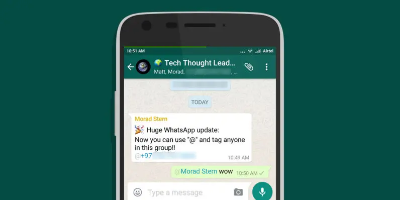 WhatsApp agrega etiquetas a conversaciones grupales