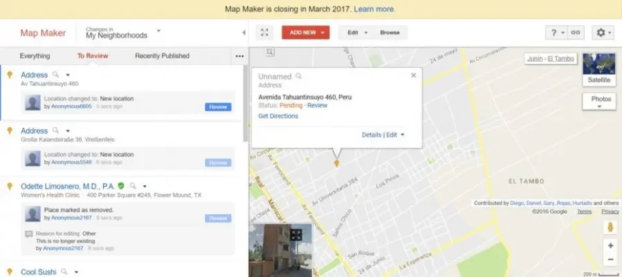 Google traspasará Map Maker a Maps en marzo