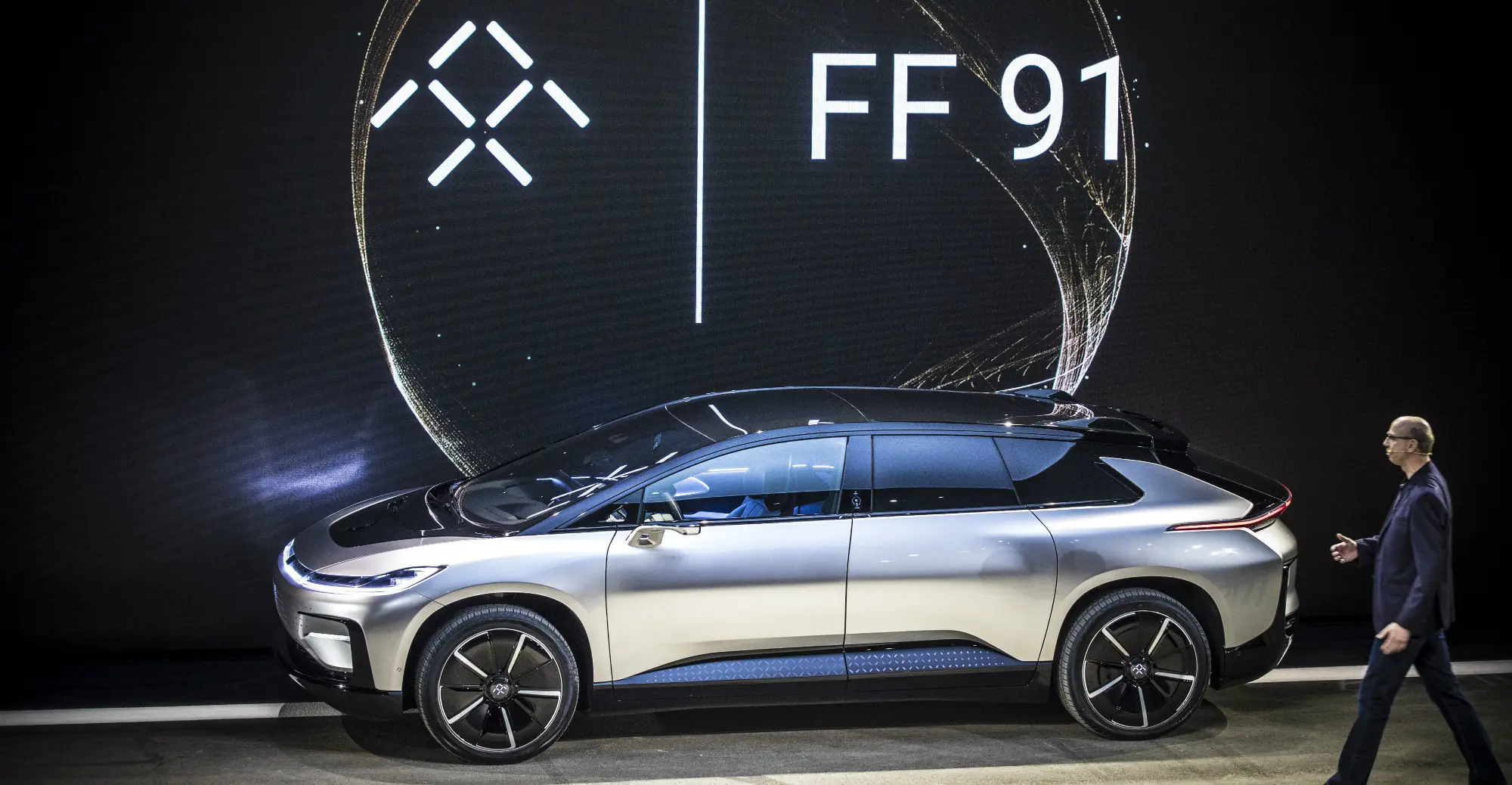 Faraday Future FF 91, un auto electrico con 1050 HP para vencer al Tesla más rápido #CES2017
