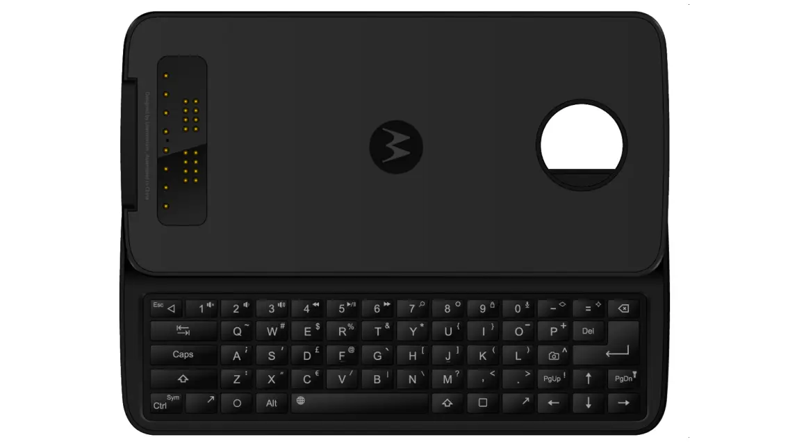 Moto Z tendrá un Moto Mod con teclado QWERTY físico