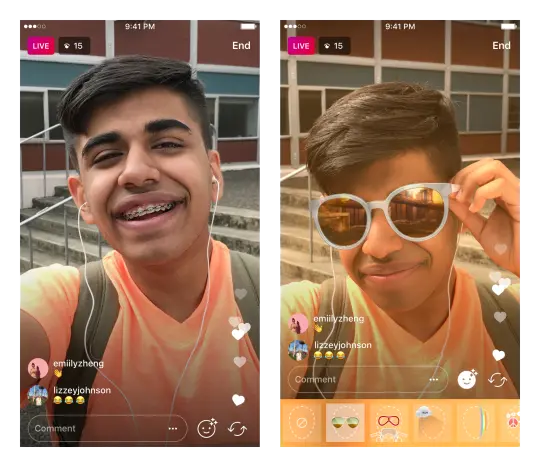 Instagram añade filtros a los vídeos En Directo