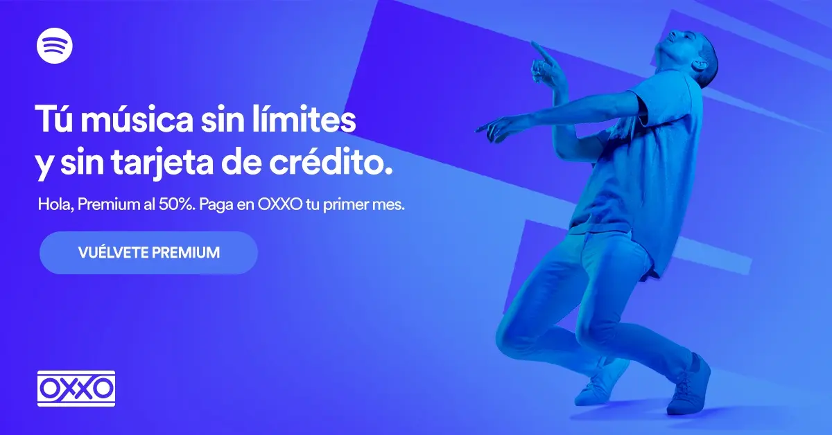 Spotify Premium al 50% de descuento pagando en Oxxo