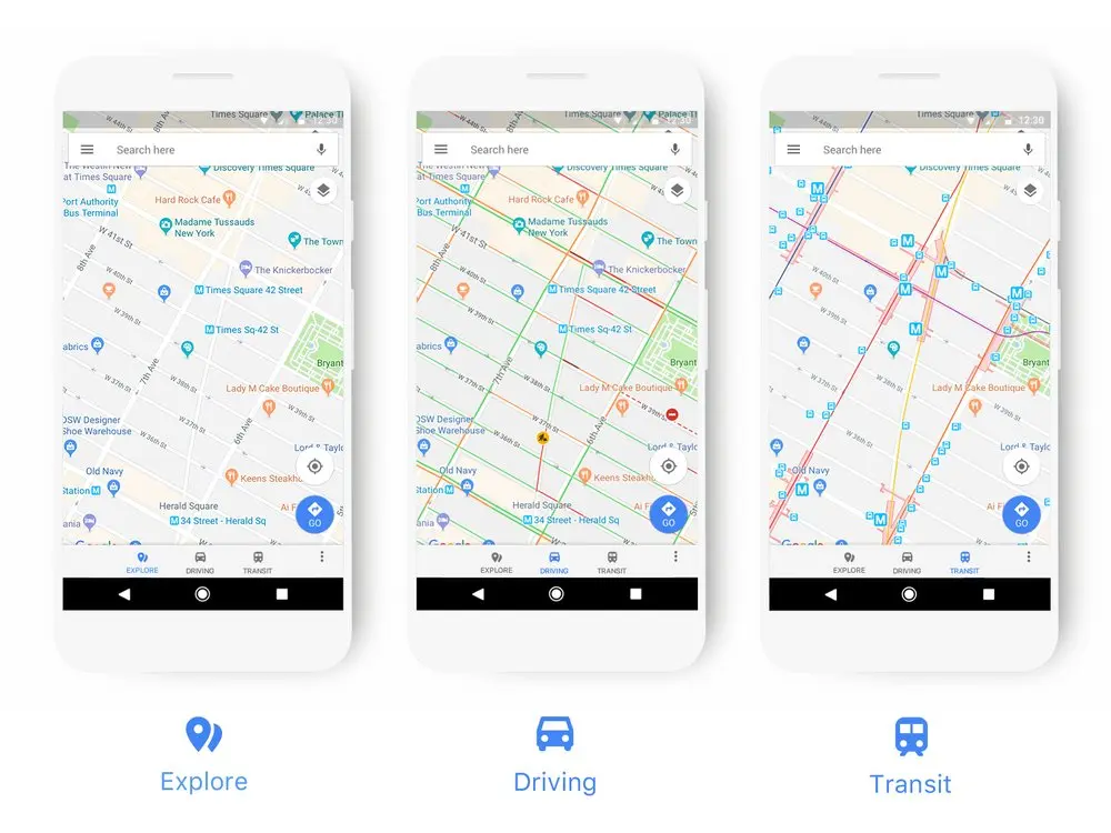 Google Maps actualiza íconos