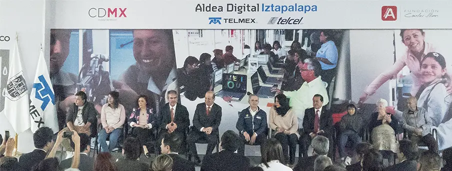 Aldea Digital Iztapalapa es inaugurada por TELMEX y TELCEL