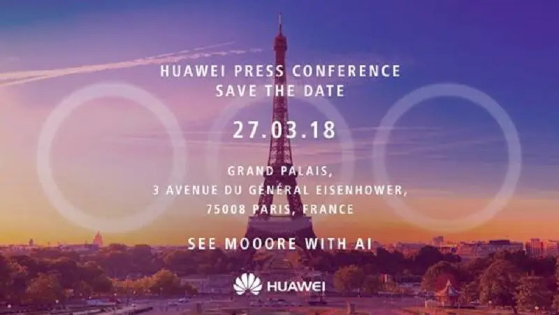 Huawei lanzará evento el 27 de marzo