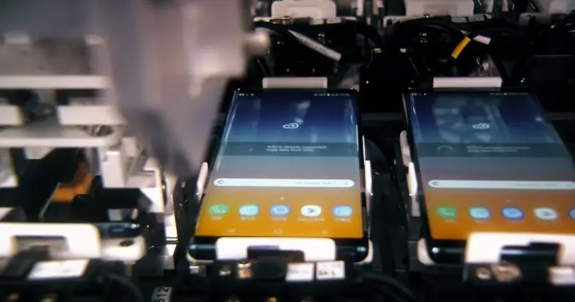 Samsung muestra cómo se fabrica al Galaxy Note9