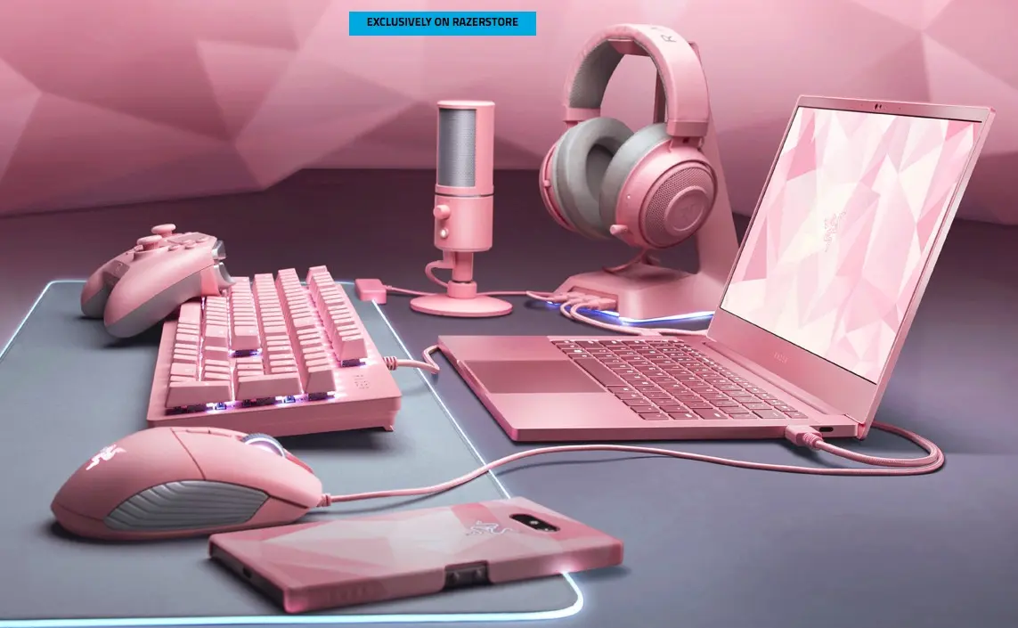 Razer presenta su primera laptop gamer en color rosa