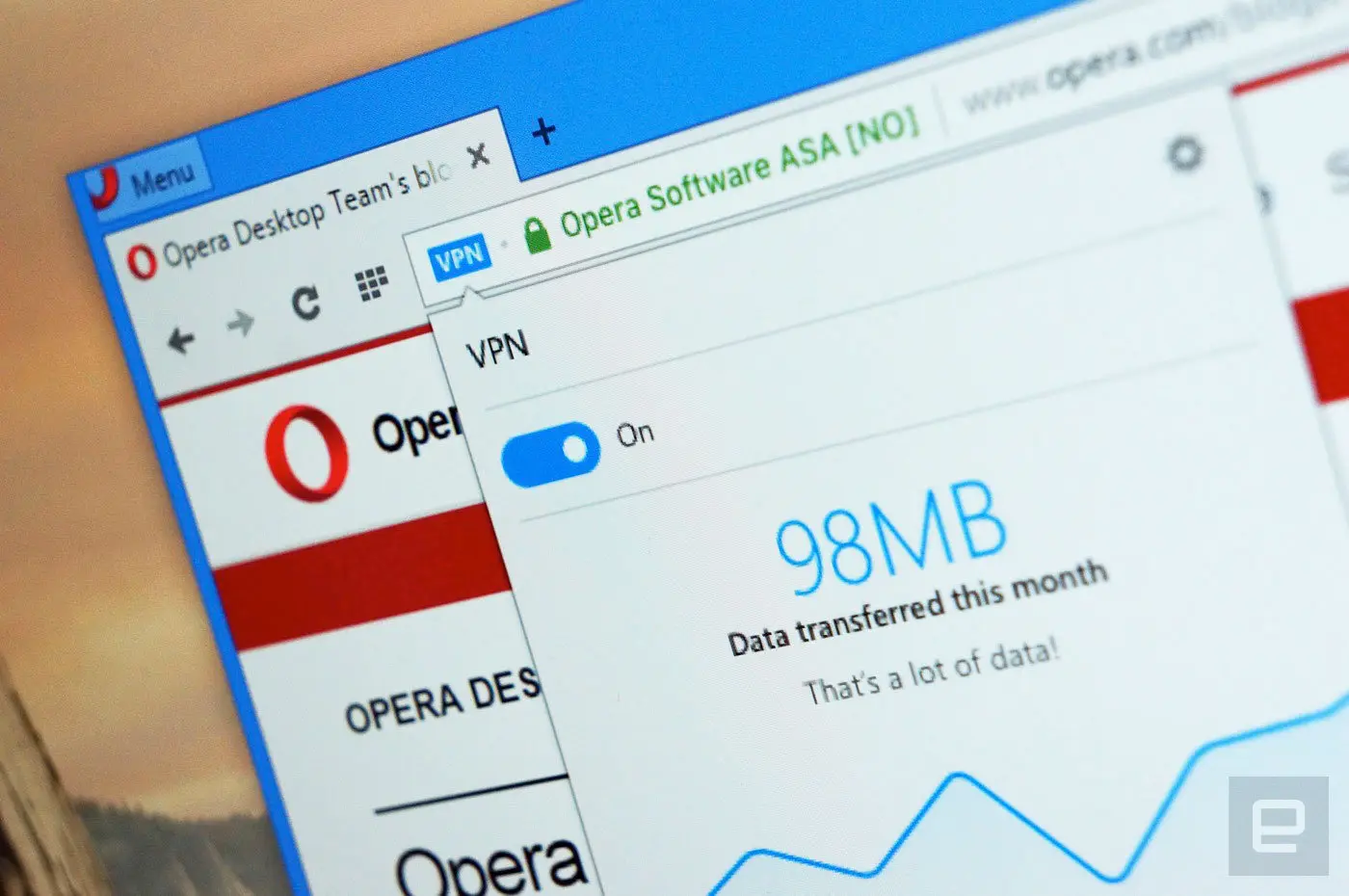 Opera ahora con VPN en el navegador para Android