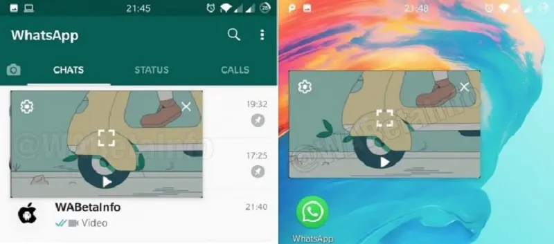 WhatsApp permitirá ver videos fuera del chat en Android