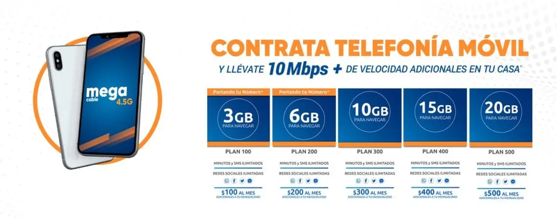 Megacable ofrecerá telefonía móvil con servicios ilimitados y 3 GB desde 0 pesos mensuales