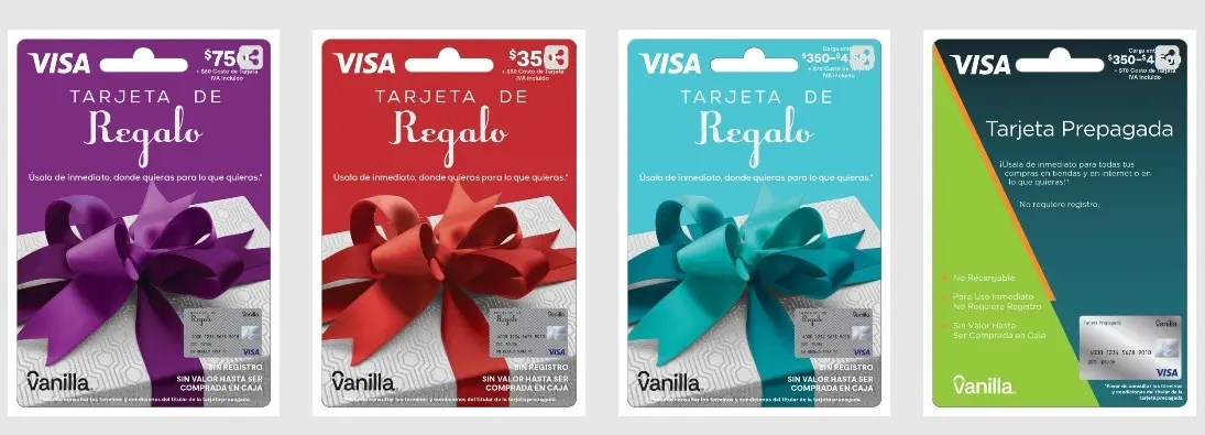 Tarjetas prepagadas Vanilla para tu compras sin necesidad de tarjetas de crédito