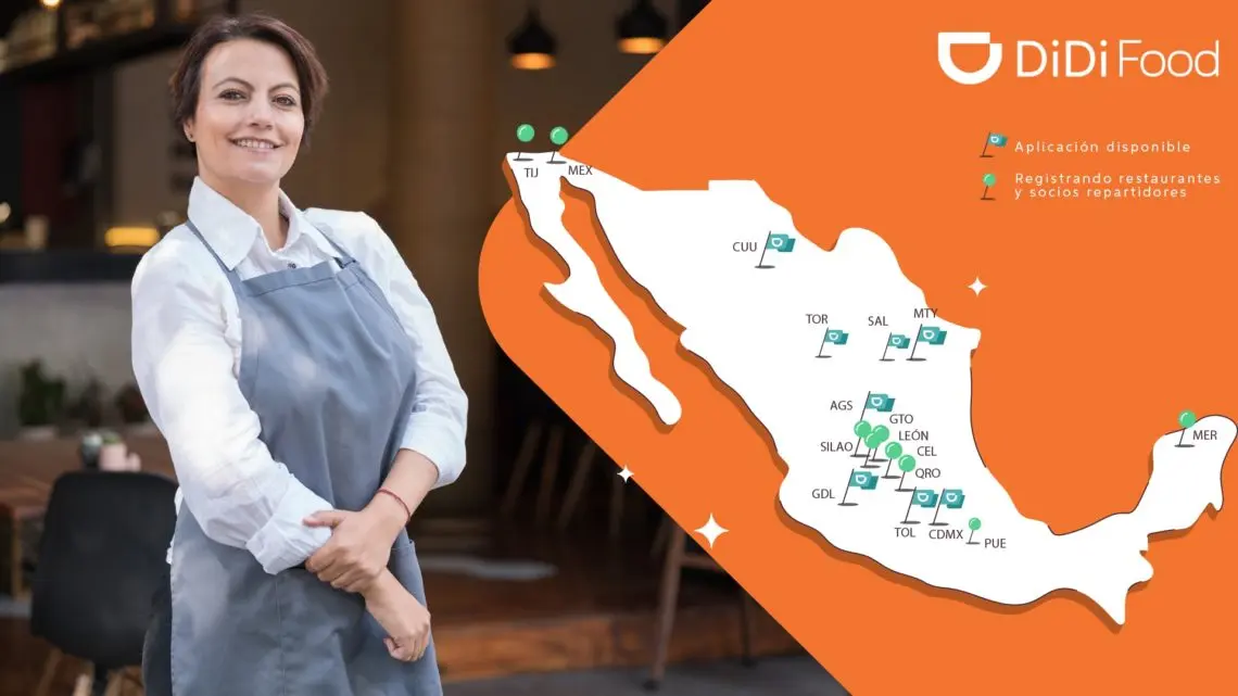 DiDi Food llega a Mérida y otras cuidades ayudando al sector restaurantero mexicano
