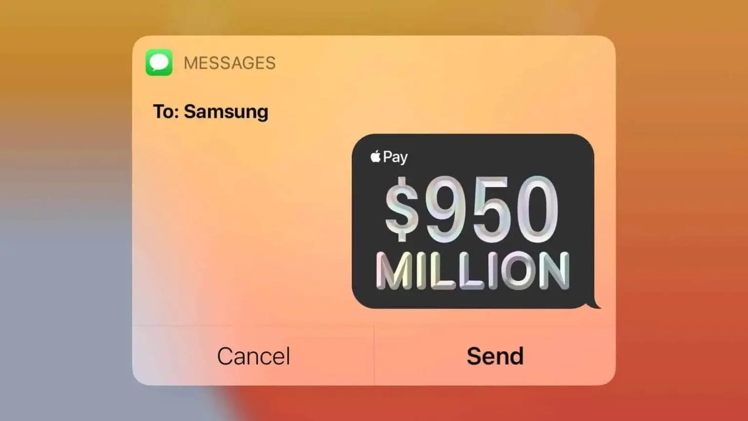 Apple paga 950 millones de dólares a Samsung
