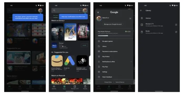 Google lanza el nuevo diseño de la configuración de Play Store en Android