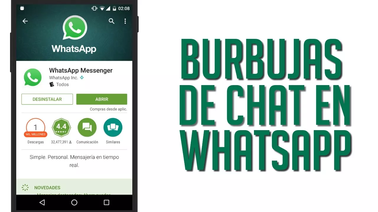 ¿Cómo activar los chats de burbujas para WhatsApp en Android?