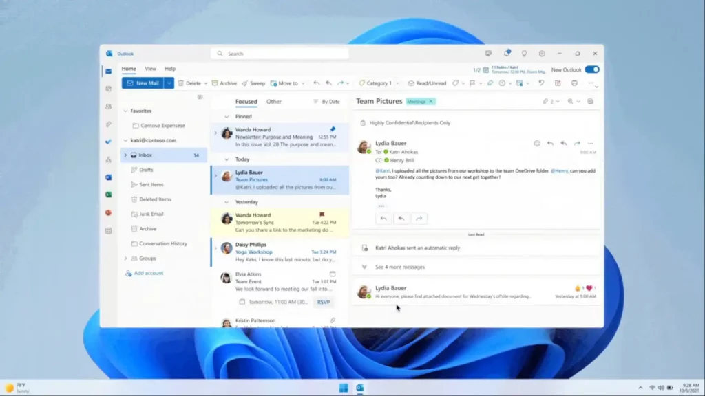 Aplicación de Correo en Windows será sustituida por Outlook