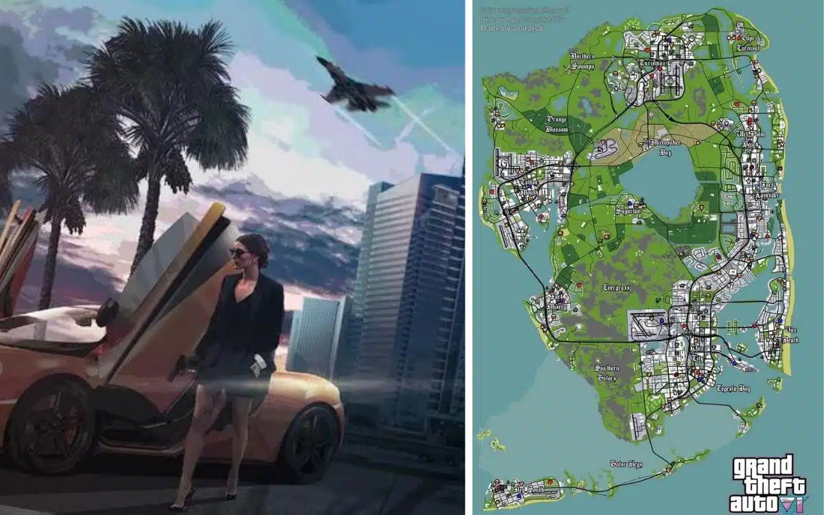 Comunidad de Reddit recrea mapa de GTA VI, ¡Te sorprenderá la extensión de la ciudad!