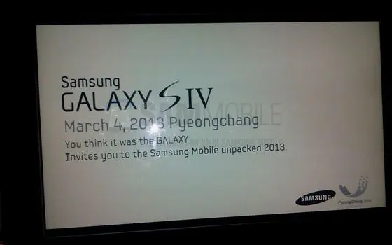 Samsung Invitación Galaxy S IV