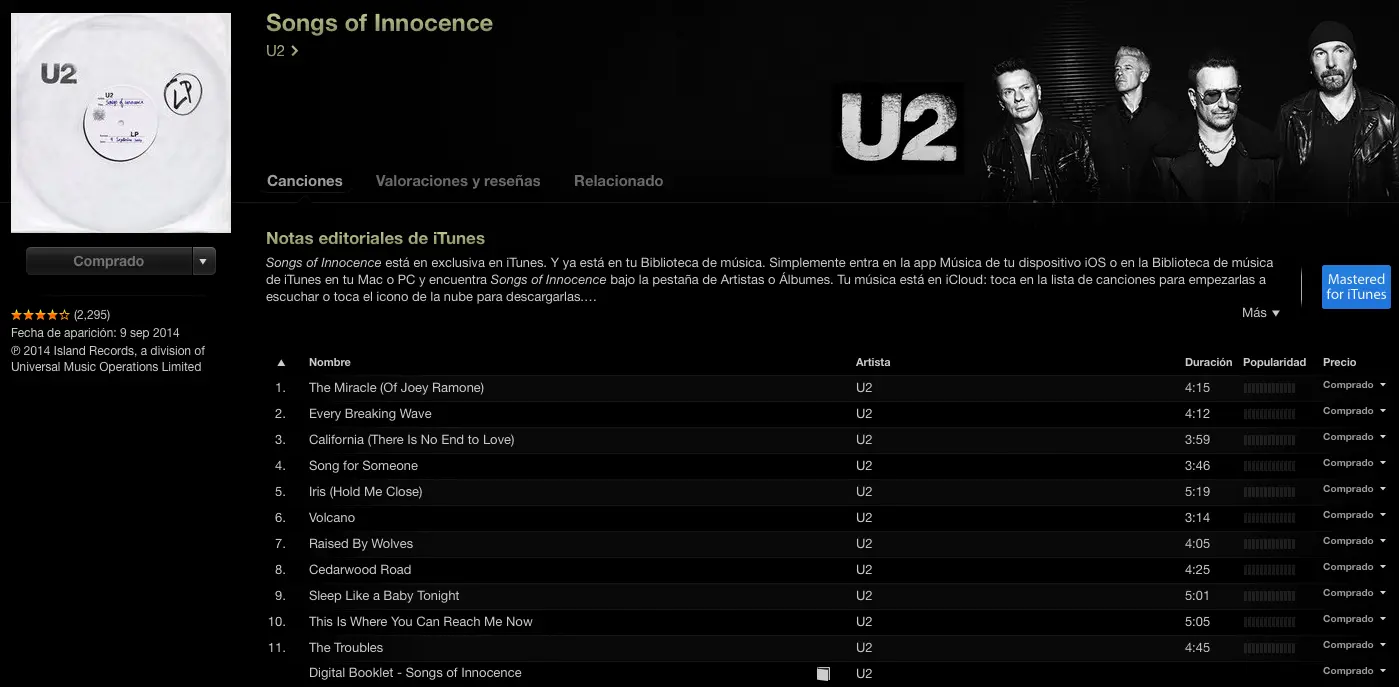 U2-songs of innocence