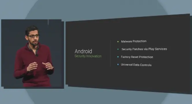 Presentación de características de seguridad en Android L.