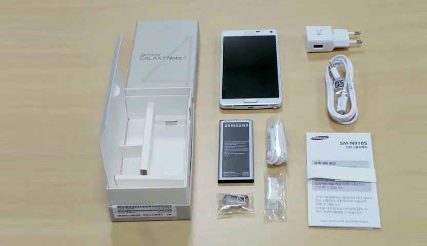 unboxing galaxy note 4
