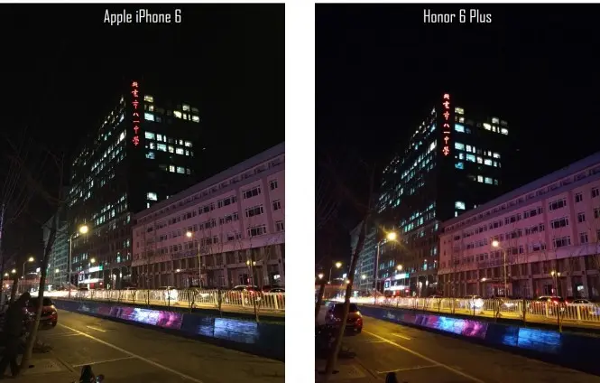 Comparativa a poca luz entre el iPhone 6 y el Honor 6 Plus