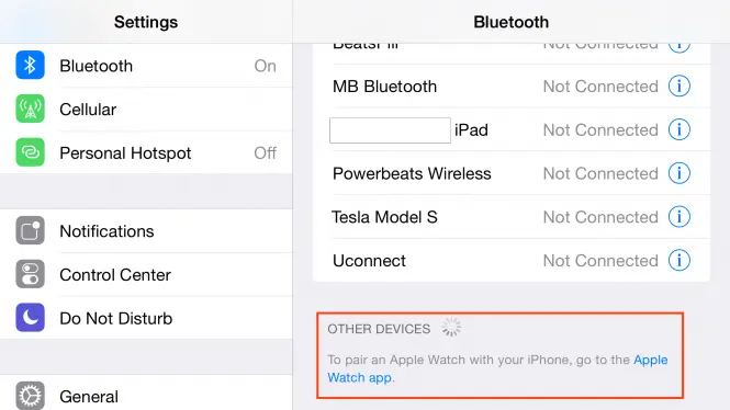 En la beta de iOS 8.2 se puede apreciar que se hace referencia a la aplicación de Apple Watch.
