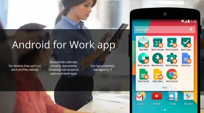 Aplicación Android for Work