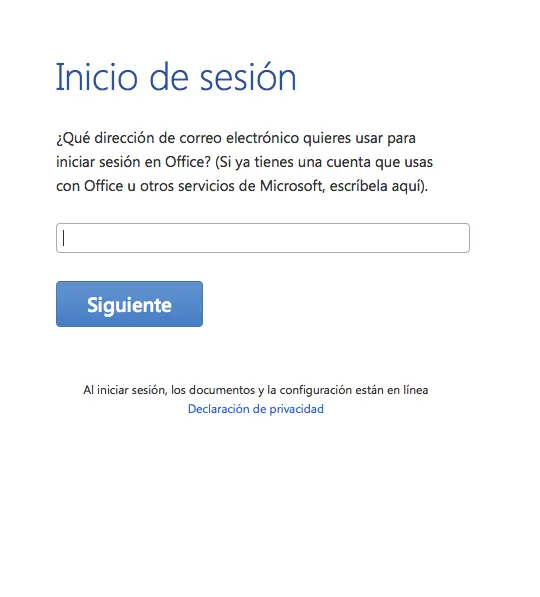 Microsoft Office for Mac Preview-login