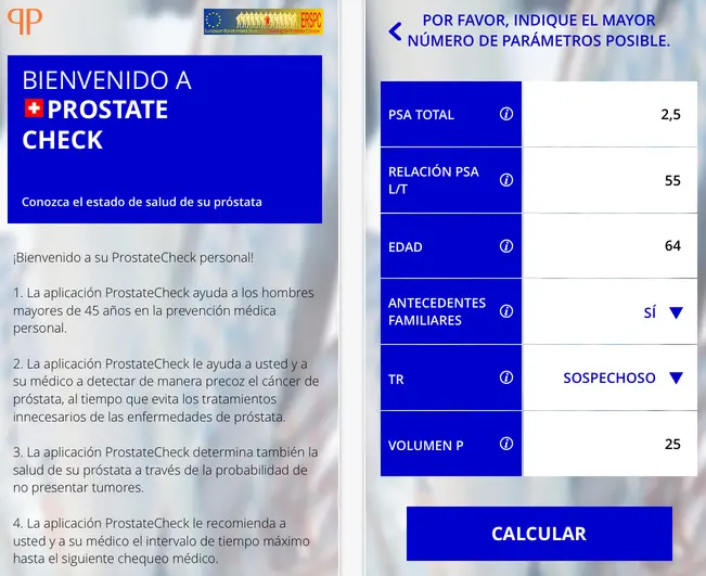 prostate check app